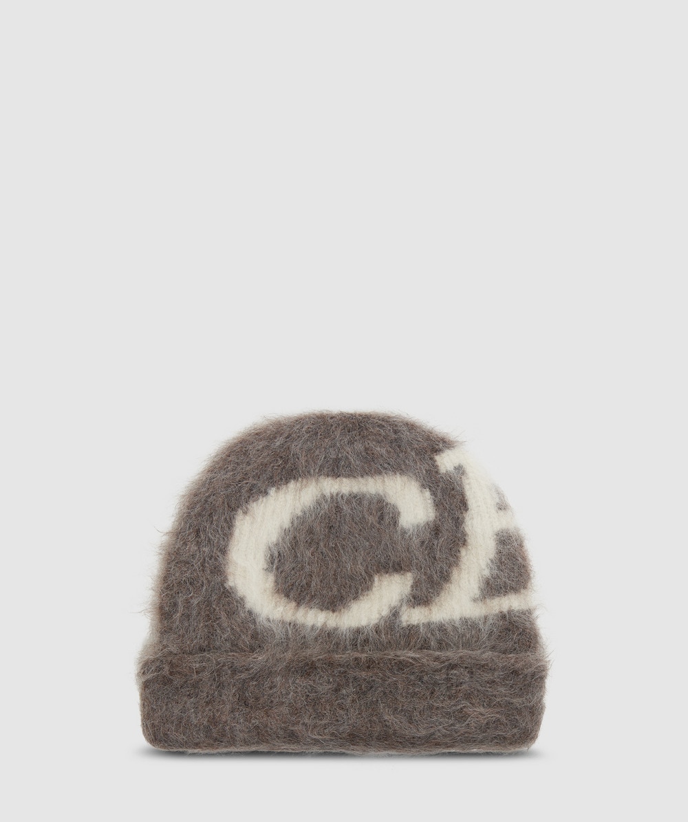 Cole Buxton Super Alpaca Logo Beanie (Brown - One Size) - Size ONE SIZE, Unisex
