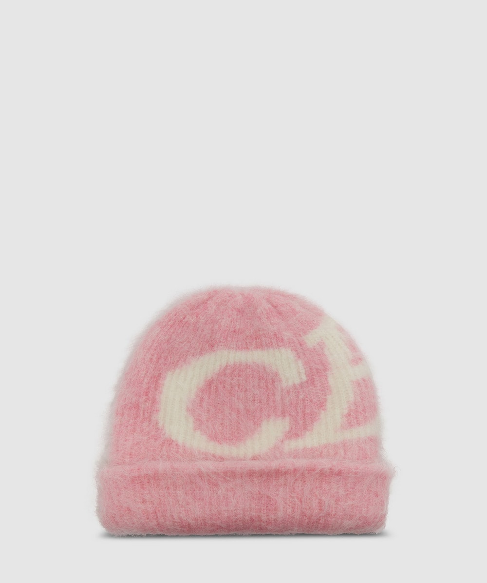 Cole Buxton Super Alpaca Logo Beanie (Pink - One Size) - Size ONE SIZE, Unisex