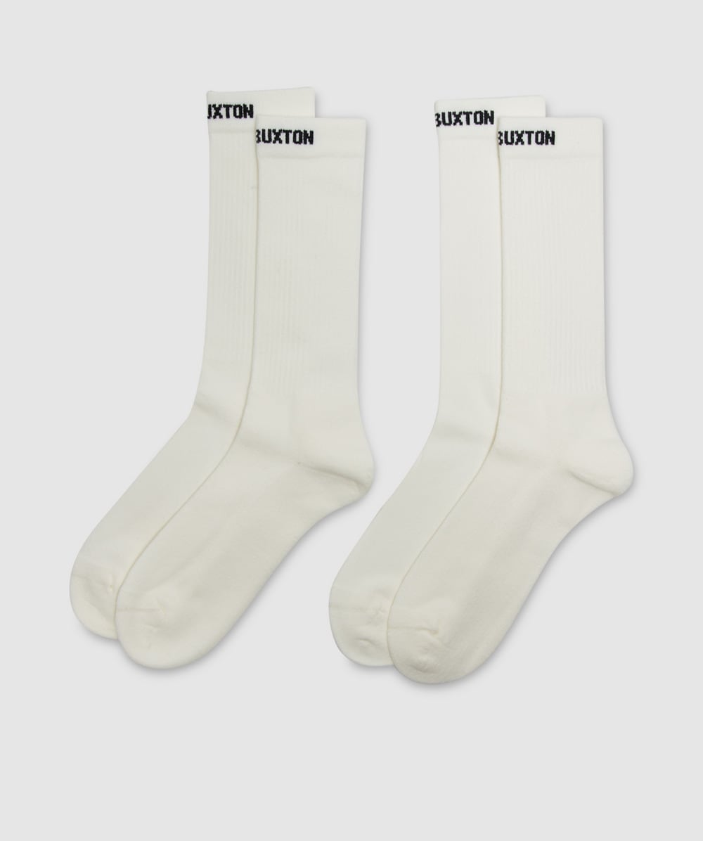 Cole Buxton Twin Pack Sports Sock In White