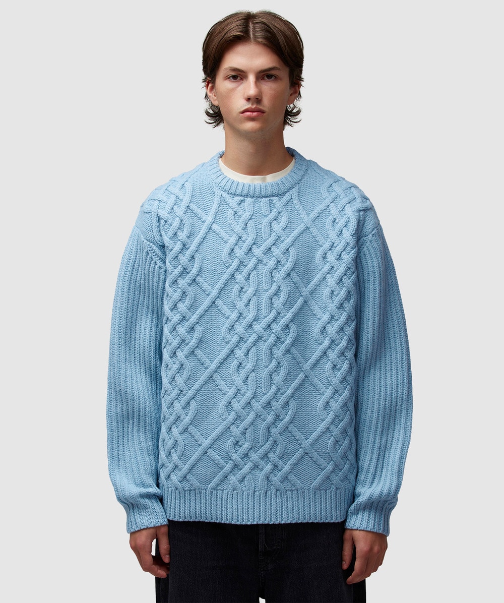Light blue knit jumper clearance
