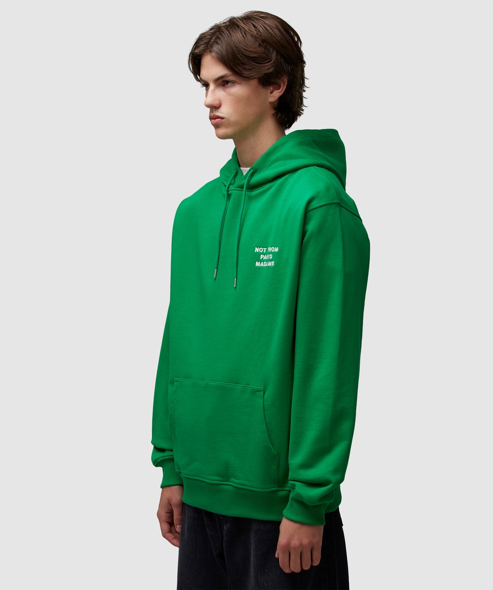 Tシャツ・カットソー DROLE DE MONSIEUR Men Hoodies GSW148 CO127LIGHTGREEN Green Drole De Monsieur DROLE DE MONSIEUR Men Hoodies GSW148