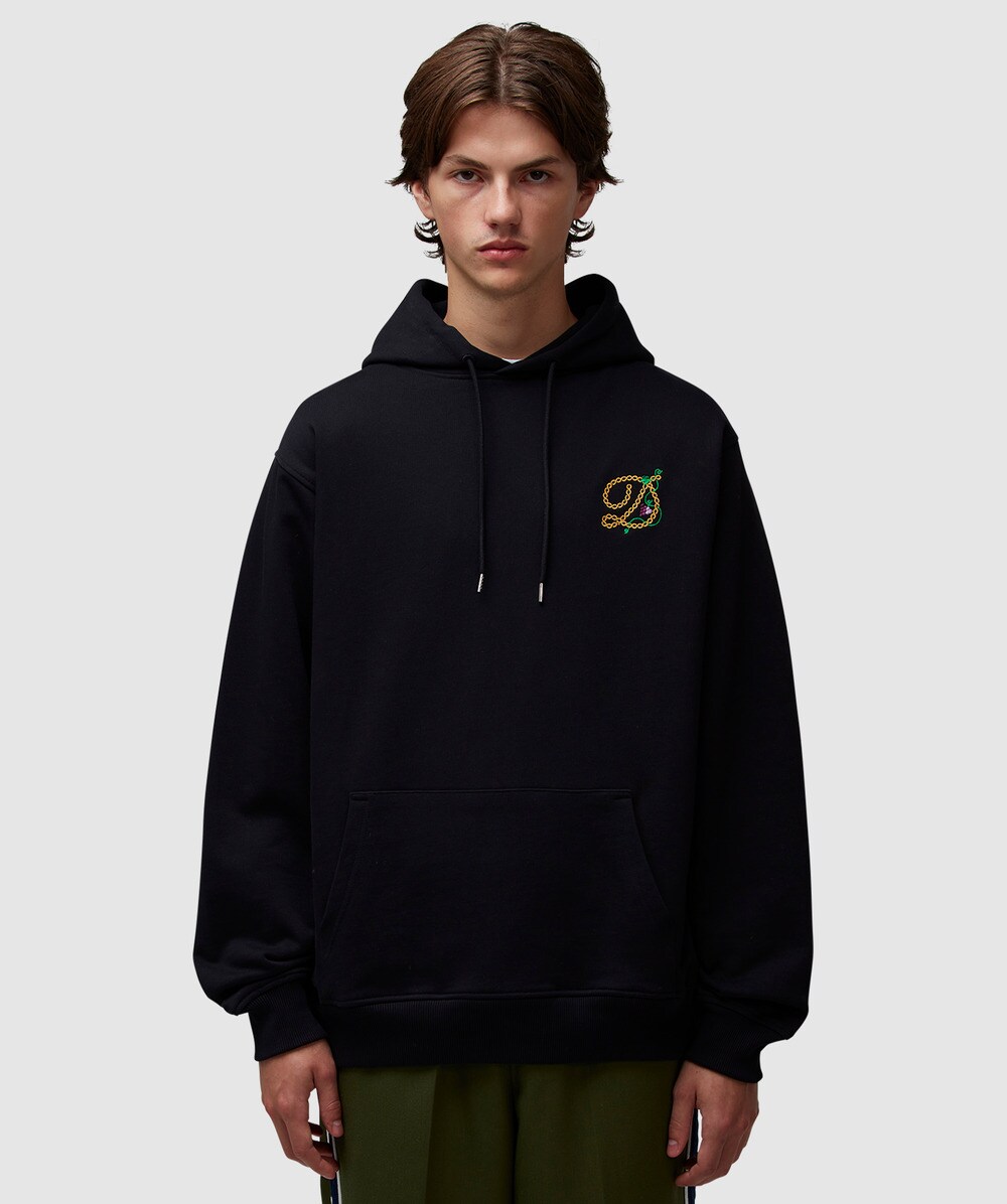 Drôle De Monsieur Le Hoodie Raisin In Black