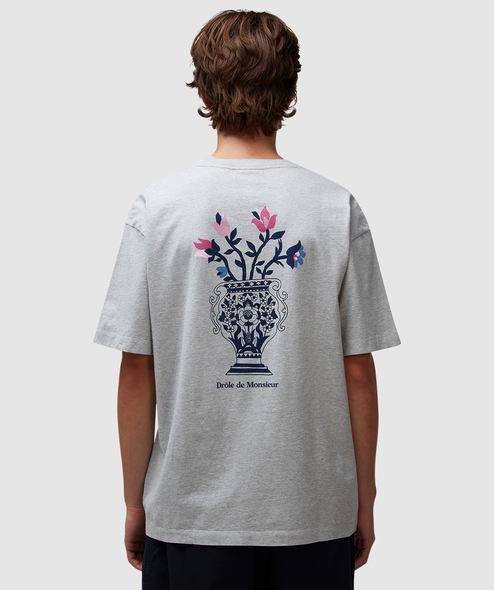 Drôle de Monsieur Le T-Shirt Vase (Grey - S) - Size S, Male