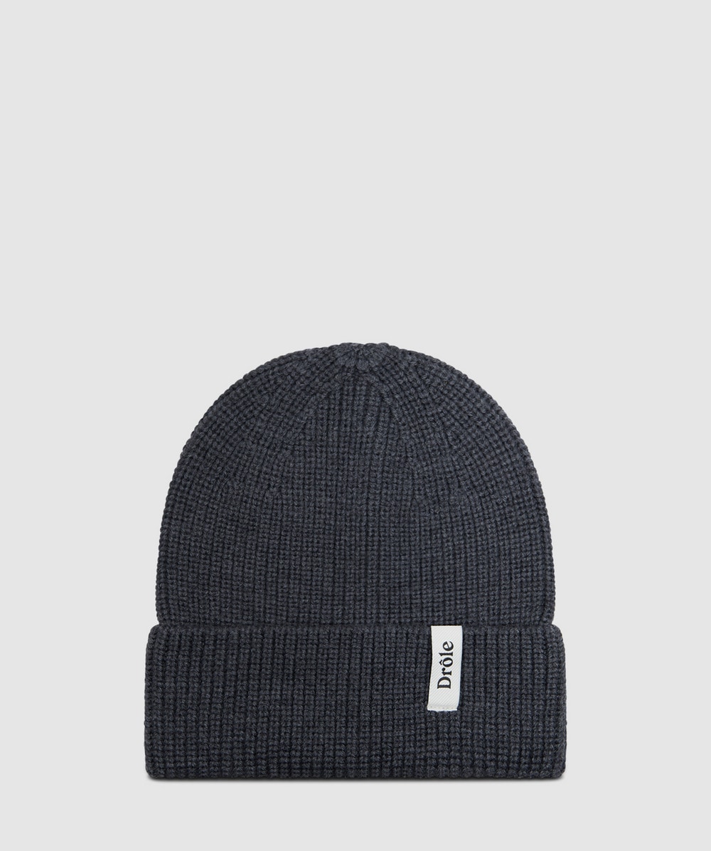 Drôle De Monsieur Beanie In Dark Grey