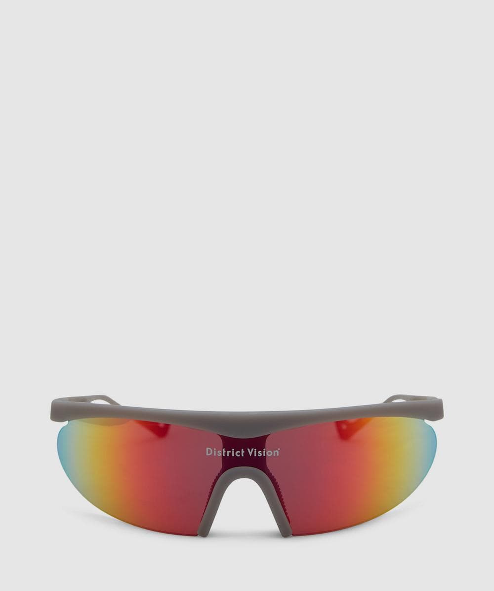 District Vision Koharu Eclipse Glasses (Carbon/D+ Spectral Mirror - One Size) - Size ONE SIZE, Unisex
