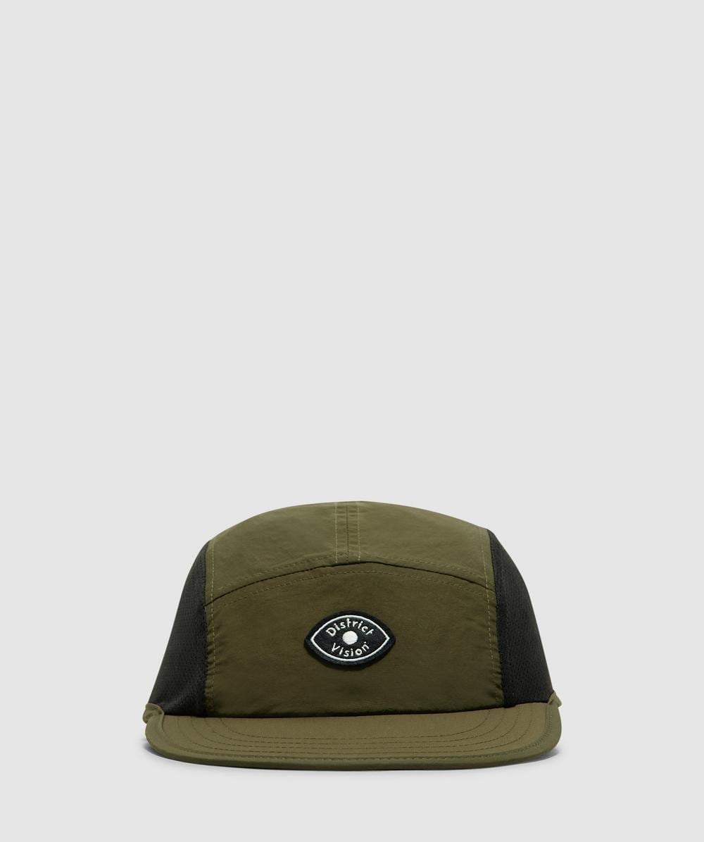 District Vision Performance Paneled Mesh Hat In Olive