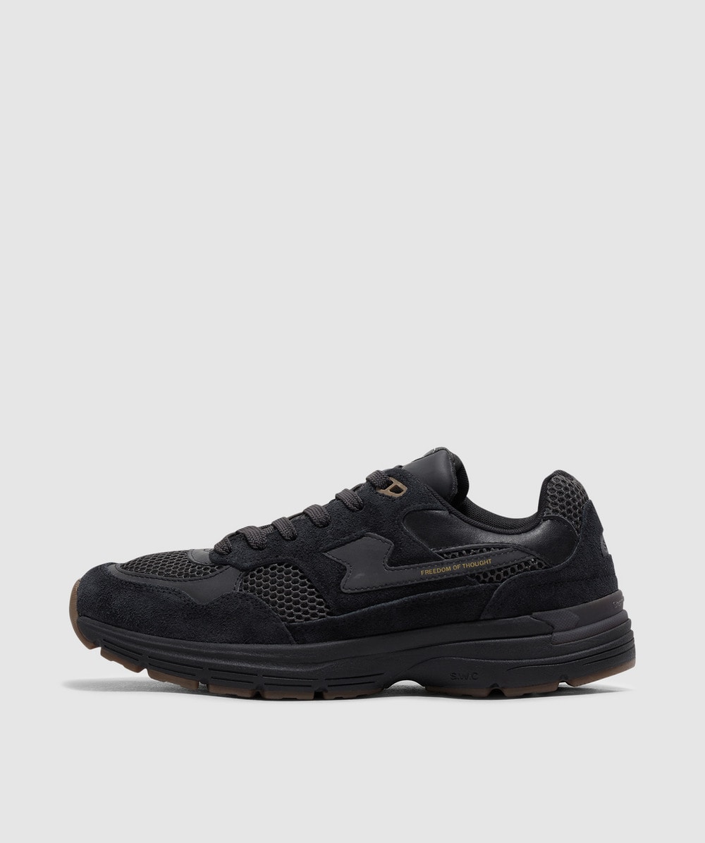 Stepney Workers Club Amiel S-strike Sneaker In Tech Black