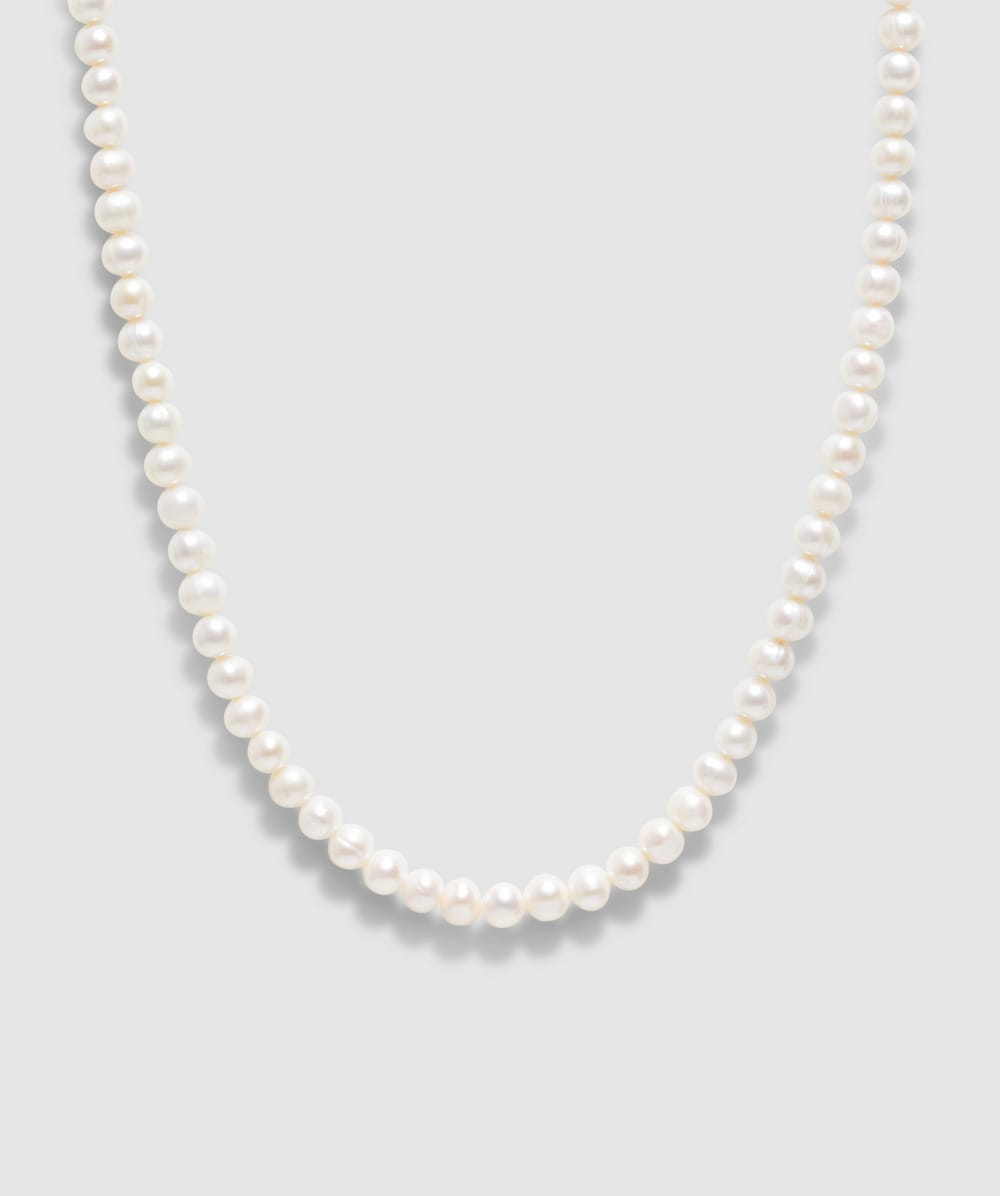 Hatton Labs Pearl Chain In White Pearls
