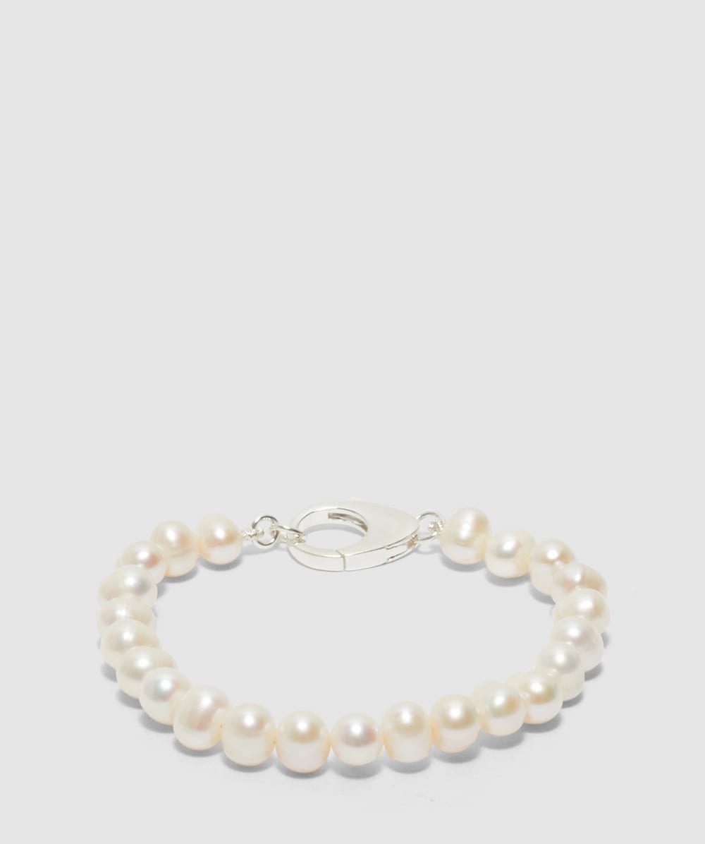Hatton Labs Pearl Bracelet In White Pearls