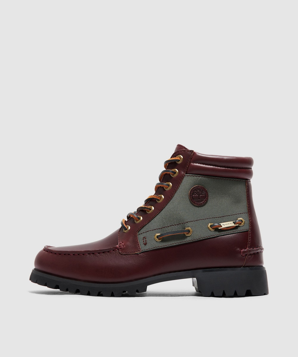 Timberland Mid Lace Gtx Boot In Dark Red Full Grain