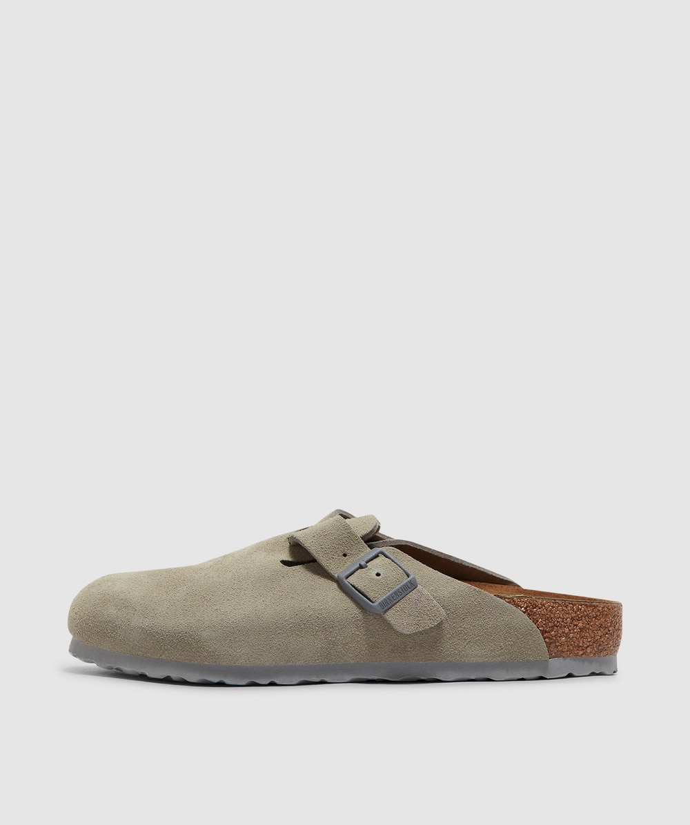 Birkenstock Boston Sandal In Stone Coin