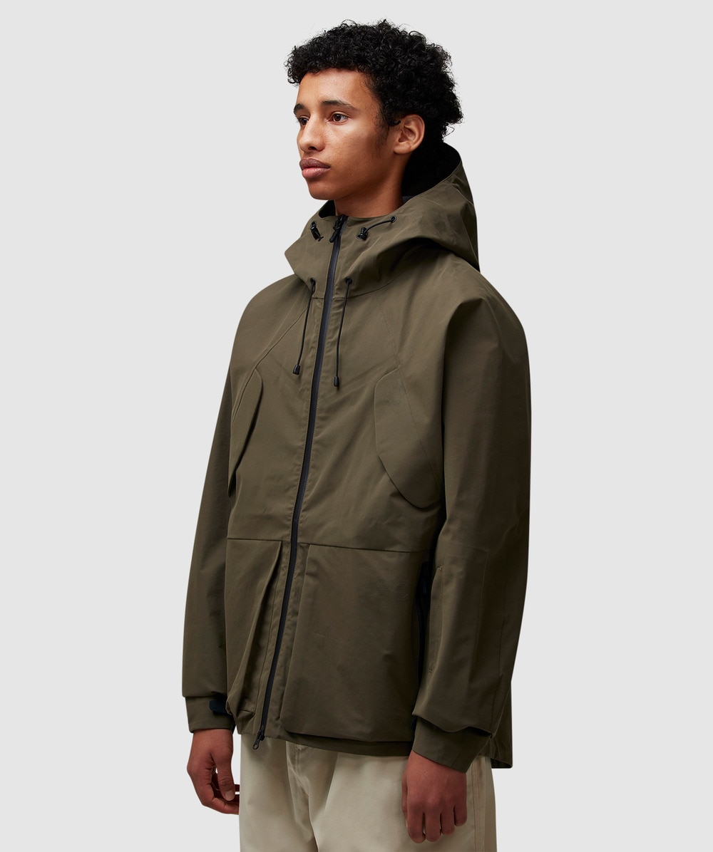 Purple Mountain Observatory 3 layer shell jacket KHAKI SEVENSTORE