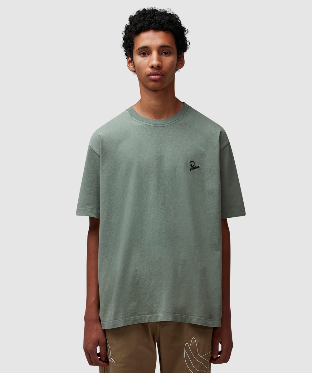 Parra Signature T-shirt In Sage Green