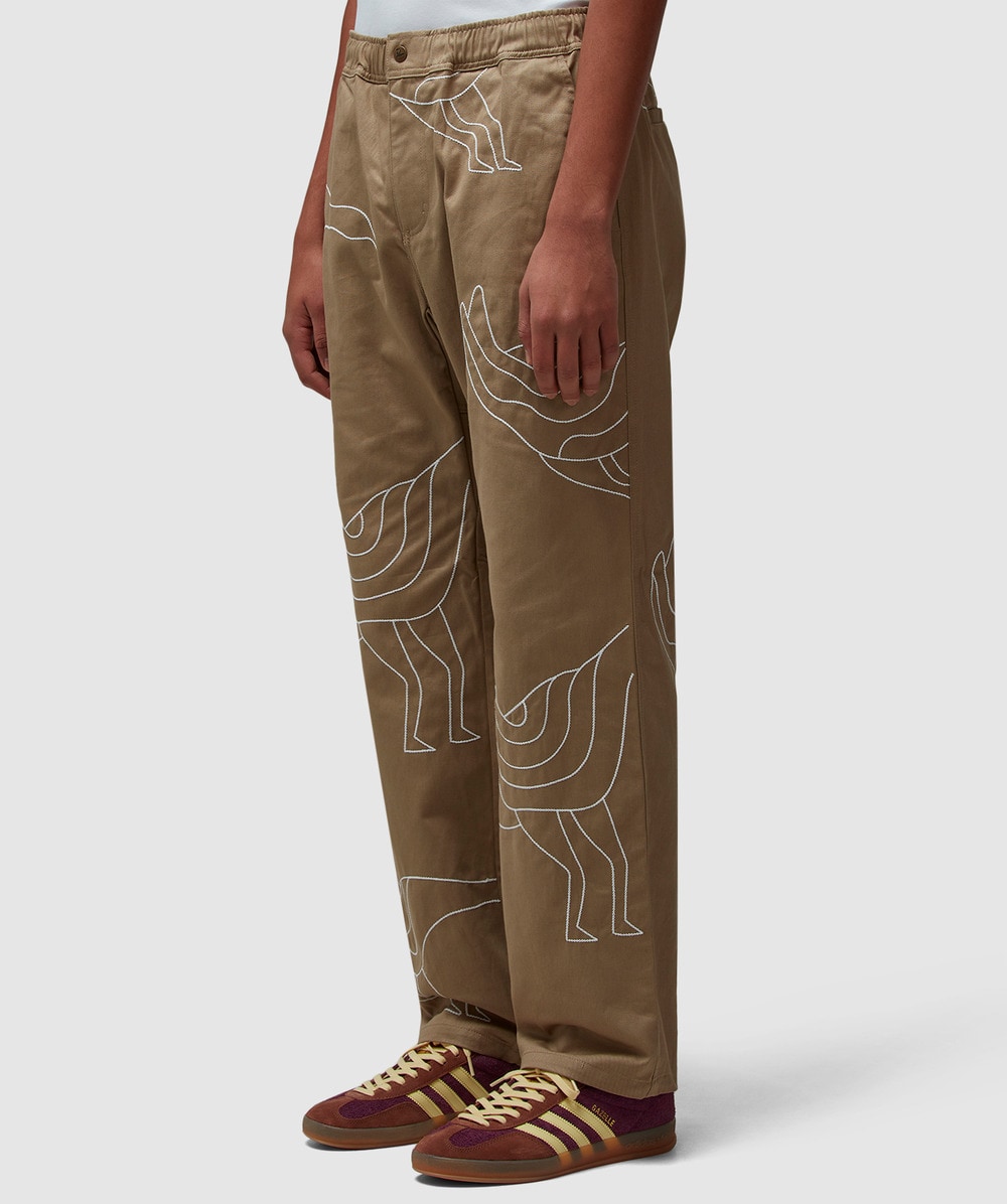 Parra Stitched up duck pant | TAN | SEVENSTORE