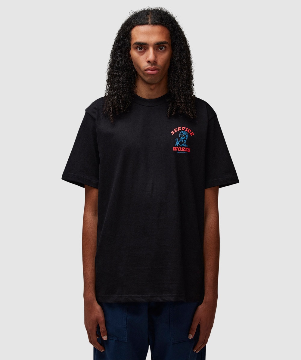 Service Works Organic Chefswear T-Shirt (Black - S) - Size S, Unisex