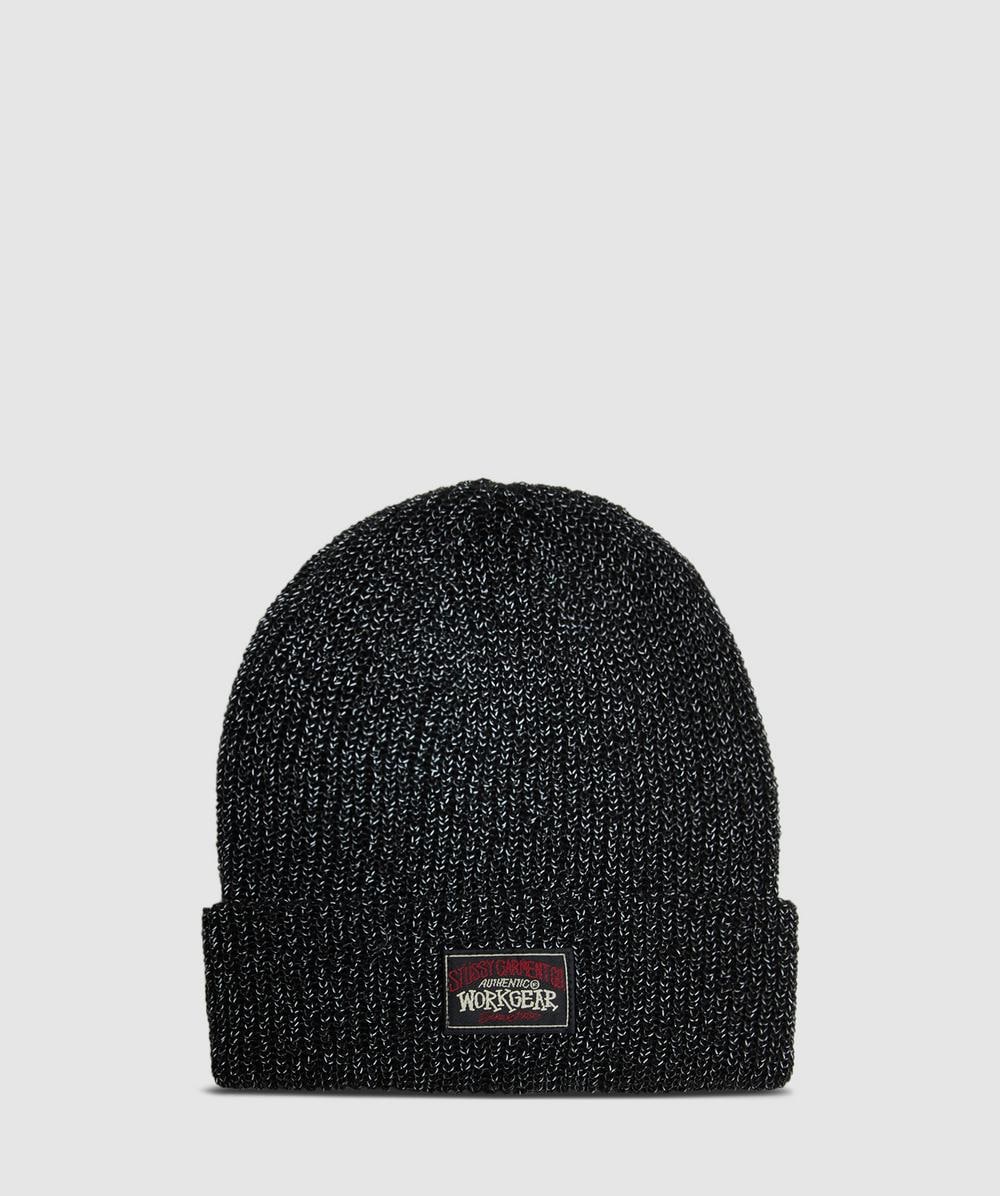 Stüssy Reflective cuff beanie | BLACK | SEVENSTORE