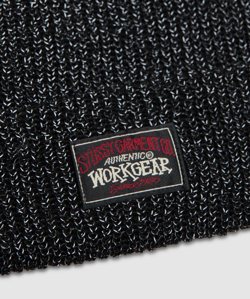 Stüssy Reflective cuff beanie | BLACK | SEVENSTORE