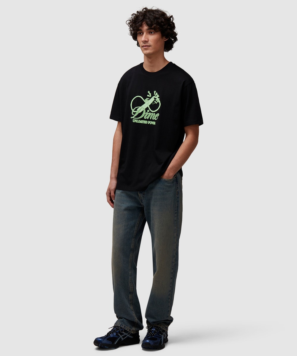 【DIME】 Cursive Power T-Shirt Brown Dime Cursive Power T-Shirt Dark Brown | END. (US)