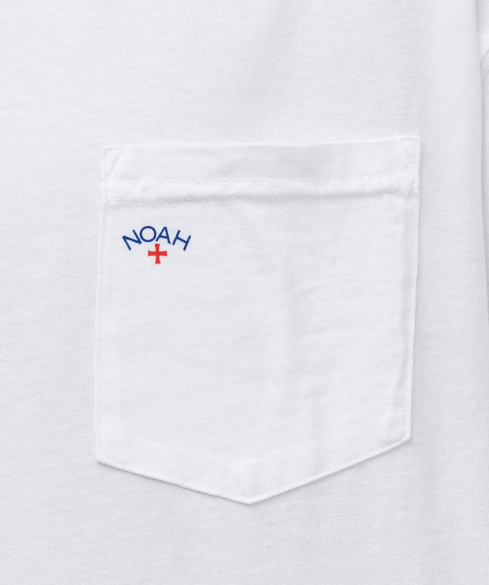 Noah Core logo pocket t-shirt | WHITE | SEVENSTORE