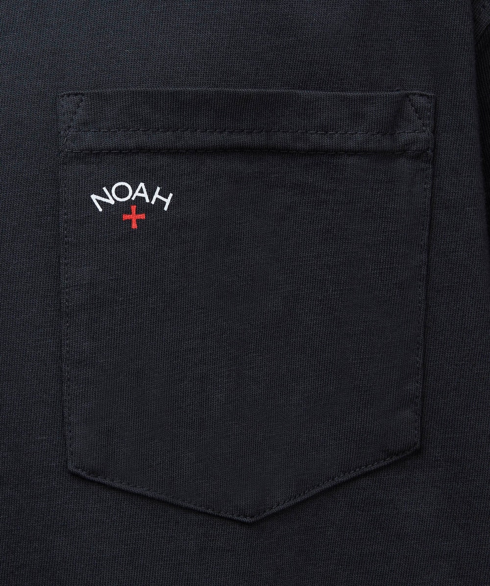 Noah Core logo pocket t-shirt | BLACK | SEVENSTORE