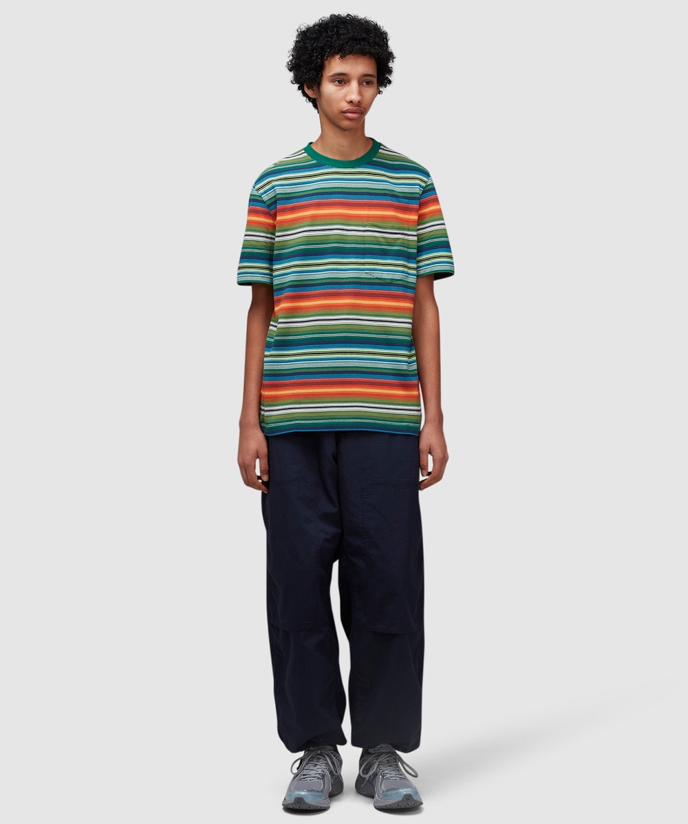 【THE MOZZ】Noah Stripe T-Shirt Striped Short Sleeve Top - Noah