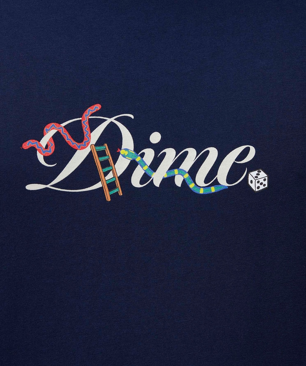 Dime Cursive snake t-shirt | NAVY | SEVENSTORE