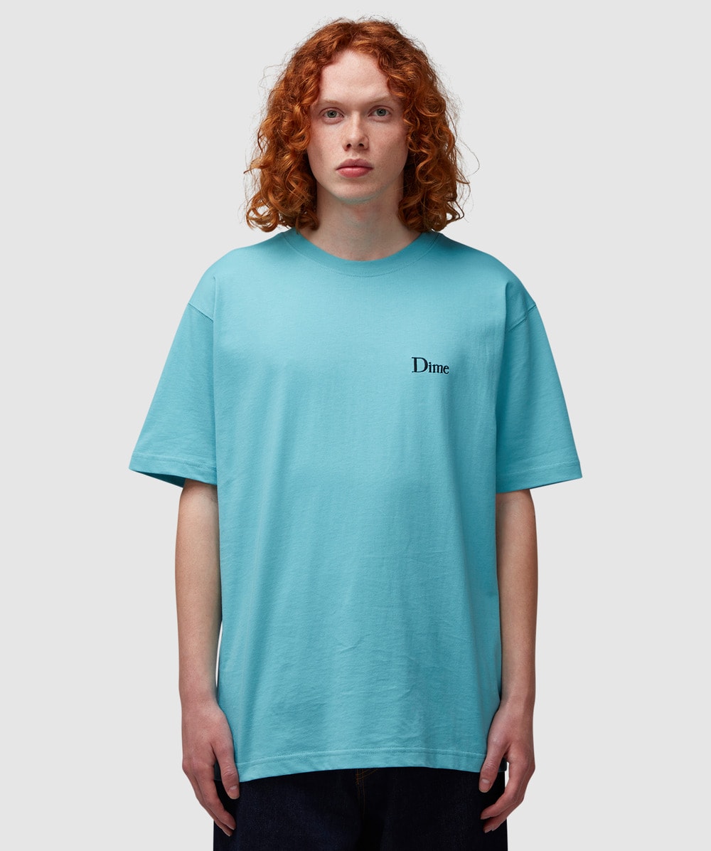 Dime Classic Small Logo T-Shirt (Ocean Blue - M) - Size M, Unisex