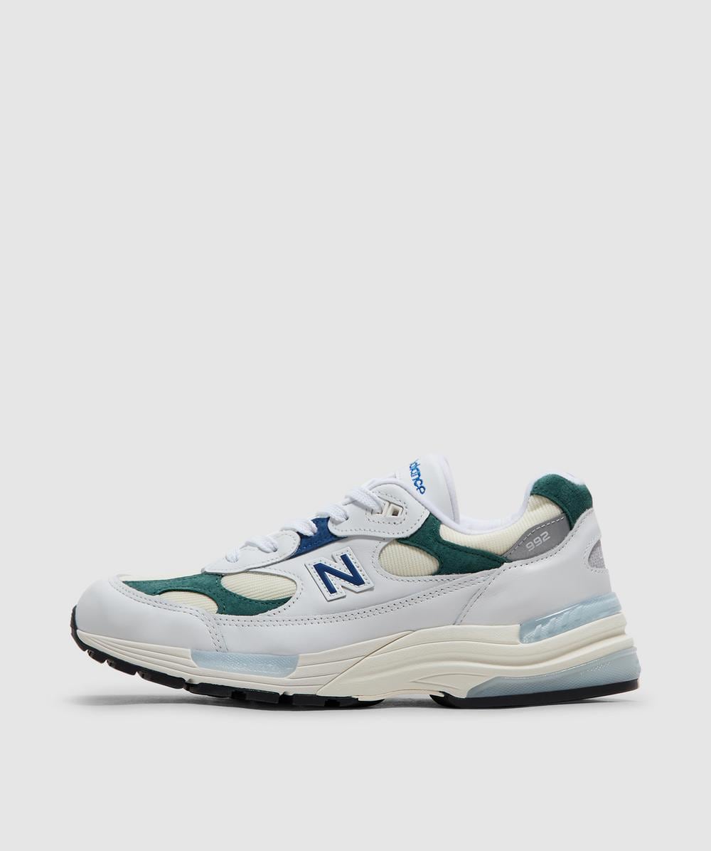 New Balance Mius 992 Sneaker (White/Green - 8) - Size 8 - Men's, Unisex