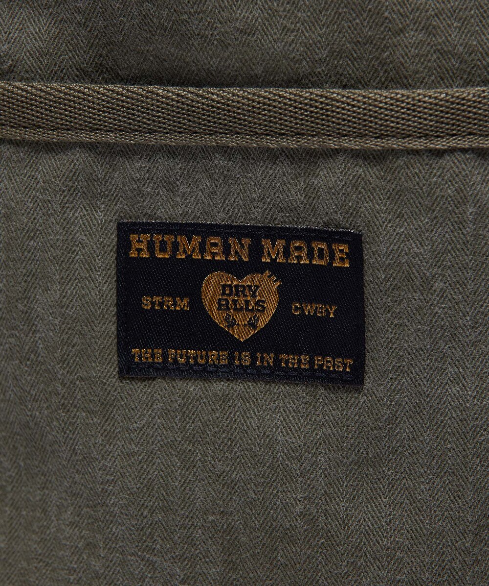 バッグ HUMAN MADE Shoulder Large \"Olive Drab\" Human Made Shoulder Bag Olive Drab HM28GD010 – Laced