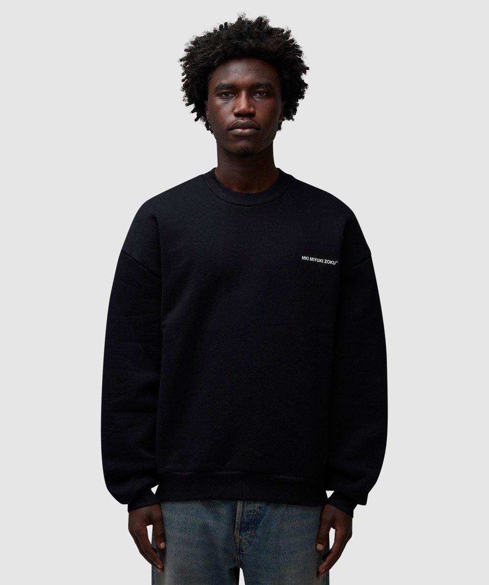 MKI MIYUKI ZOKU Uniform Sweatshirt (Black - L) - Size L, Male