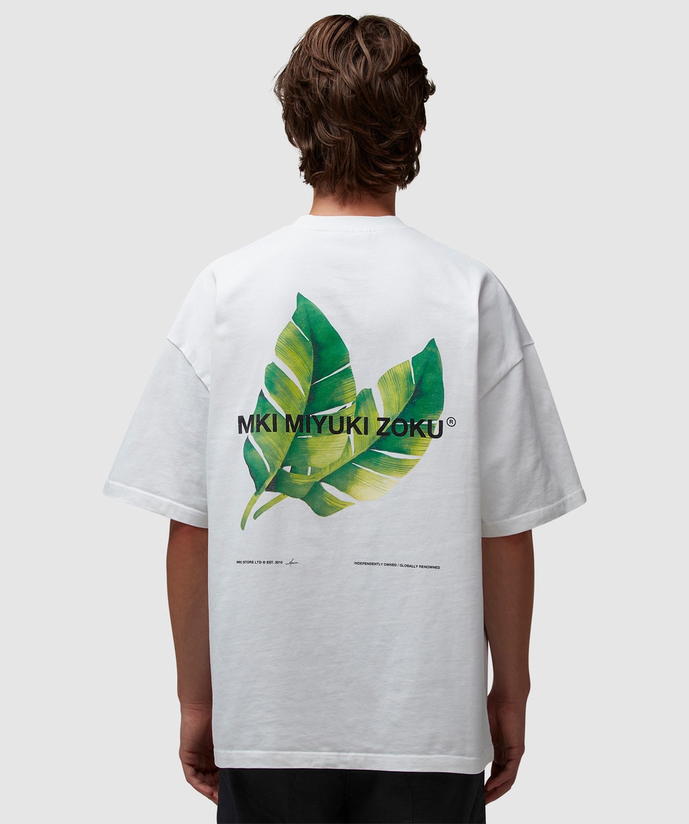 MKI MIYUKI ZOKU Leaf T-Shirt (White - Xl) - Size Clothing & Accessories > Clothing > Shirts & Tops, Unisex