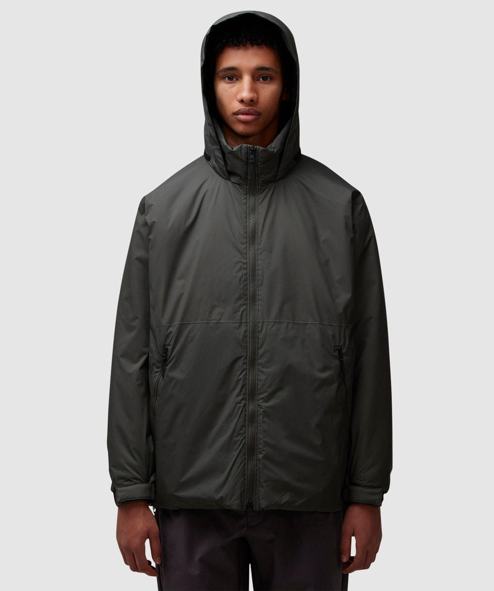 Goldwin Windstopper by gore tex labs puffy jacket DARK OLIVE SEVENSTORE