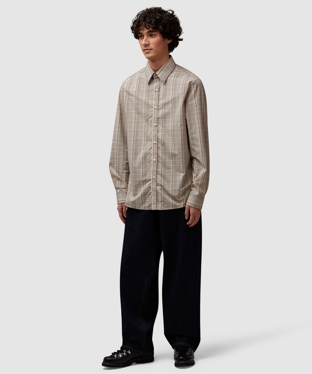 【HI FI FNK】Noah Checked Shirt Noah Checked long sleeve shirt | MULTI | SEVENSTORE