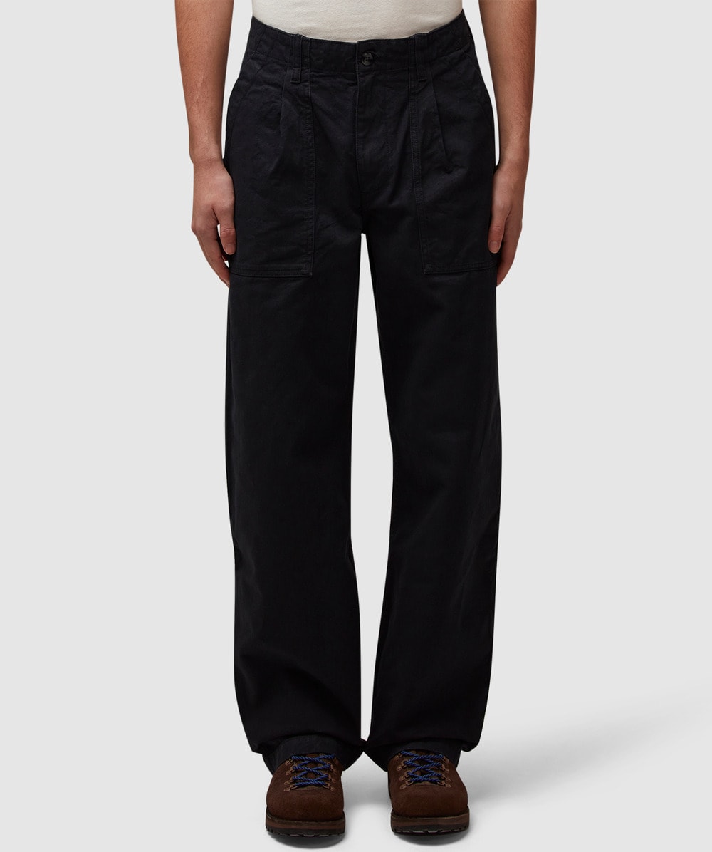 Noah Pleated Fatigue Pant (Black - 32) - Size 32, Male