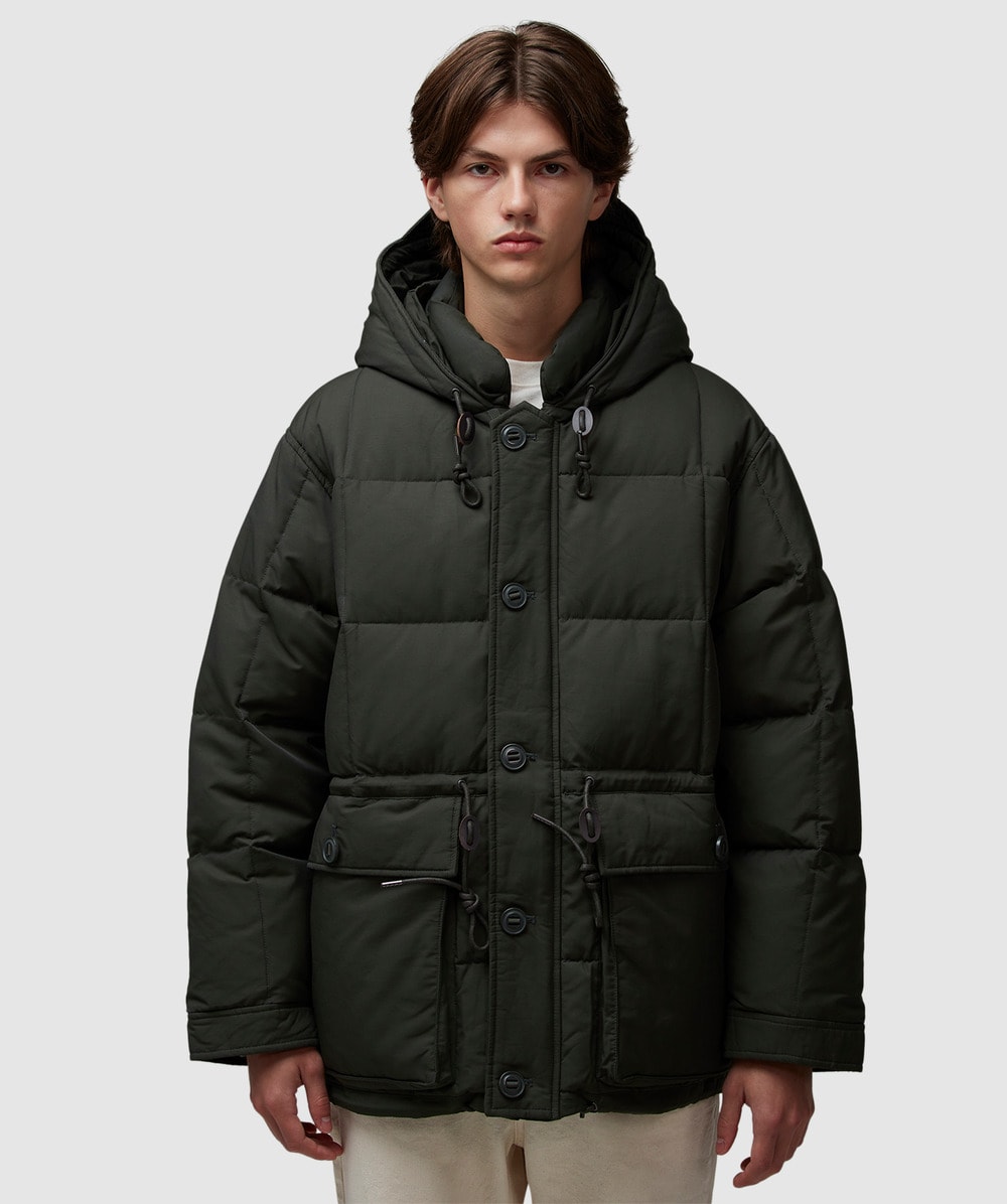 FrizmWORKS Karakoram Down Parka Jacket (Dark Green - L) - Size L, Male