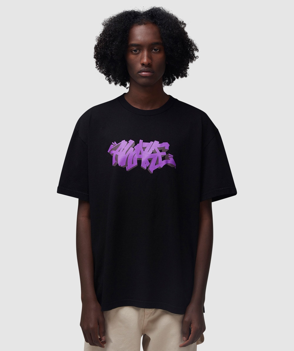 Awake NY Graffiti Logo T-Shirt (Black - S) - Size Clothing & Accessories > Clothing > Shirts & Tops, Unisex