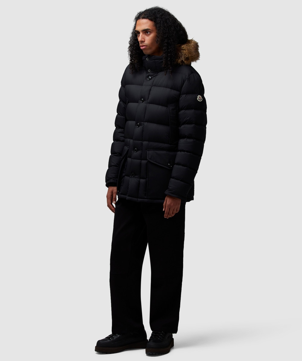 Moncler Clunye down parka jacket | BLACK | SEVENSTORE