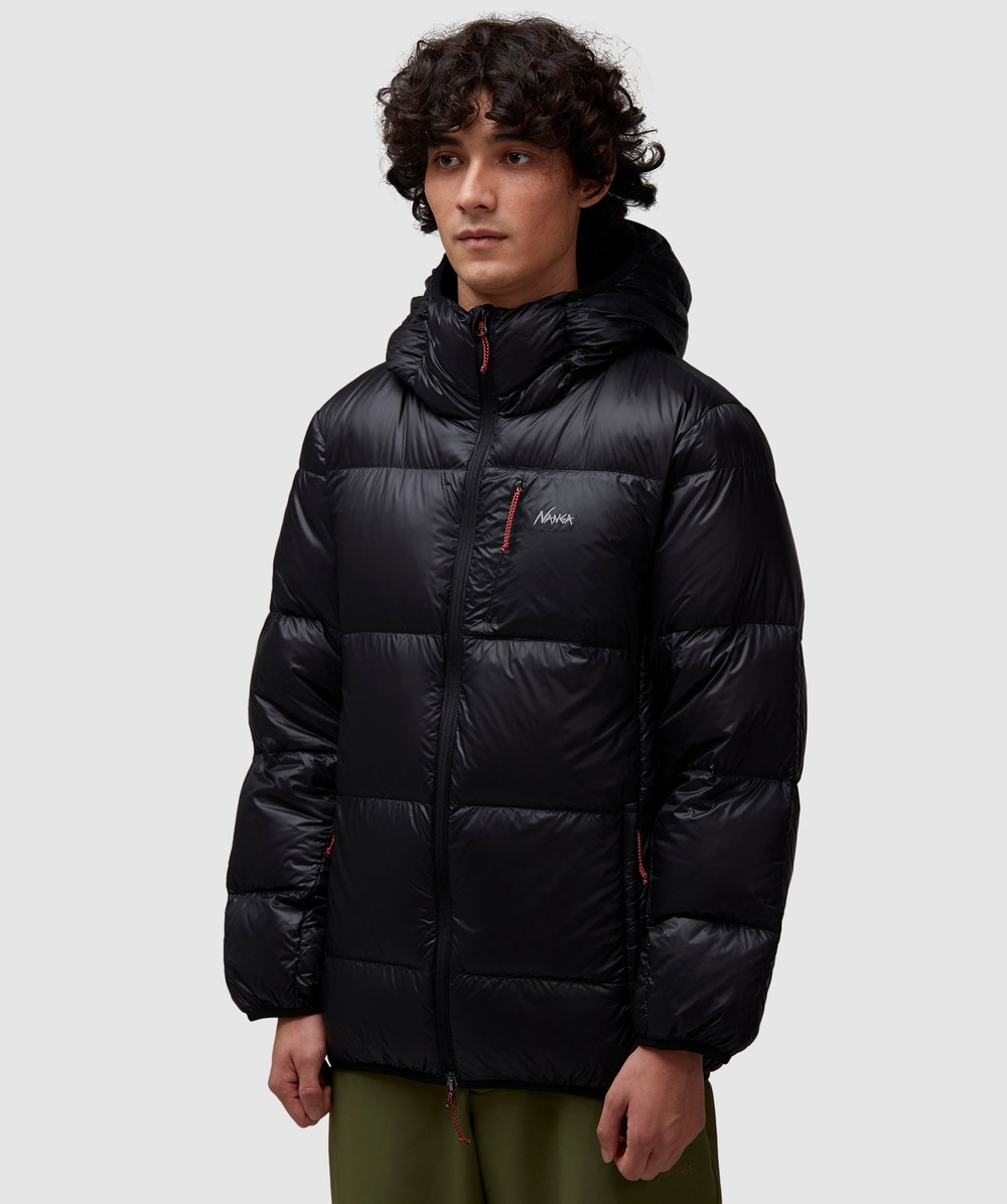 NANGA Mountain lodge hooded down jacket | BLK | SEVENSTORE