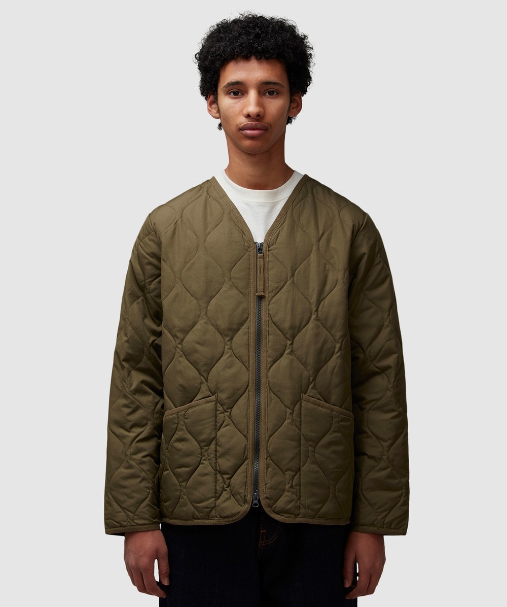 Taion Military V-neck Down Jacket In D.olive
