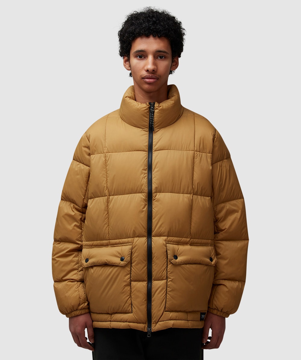 Taion Mountain Packable Volume Down Jacket (Beige - Xl) - Size Clothing & Accessories > Clothing > Outerwear > Coats & Jackets, Male