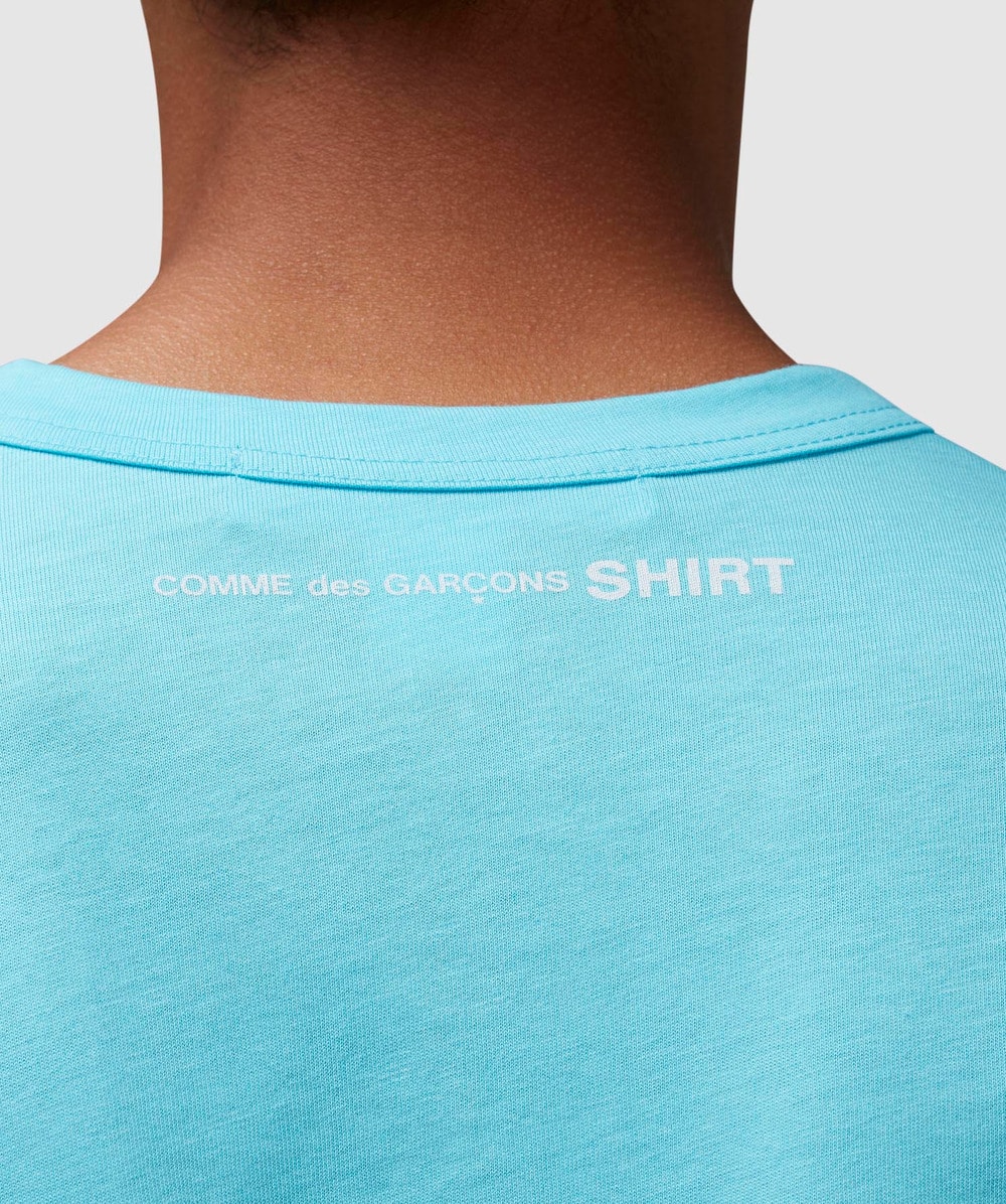 Tシャツ・カットソー COMME des GARCONS Cerulean blue poplin shirt CDG_SHIRT_1000000119137_7147.