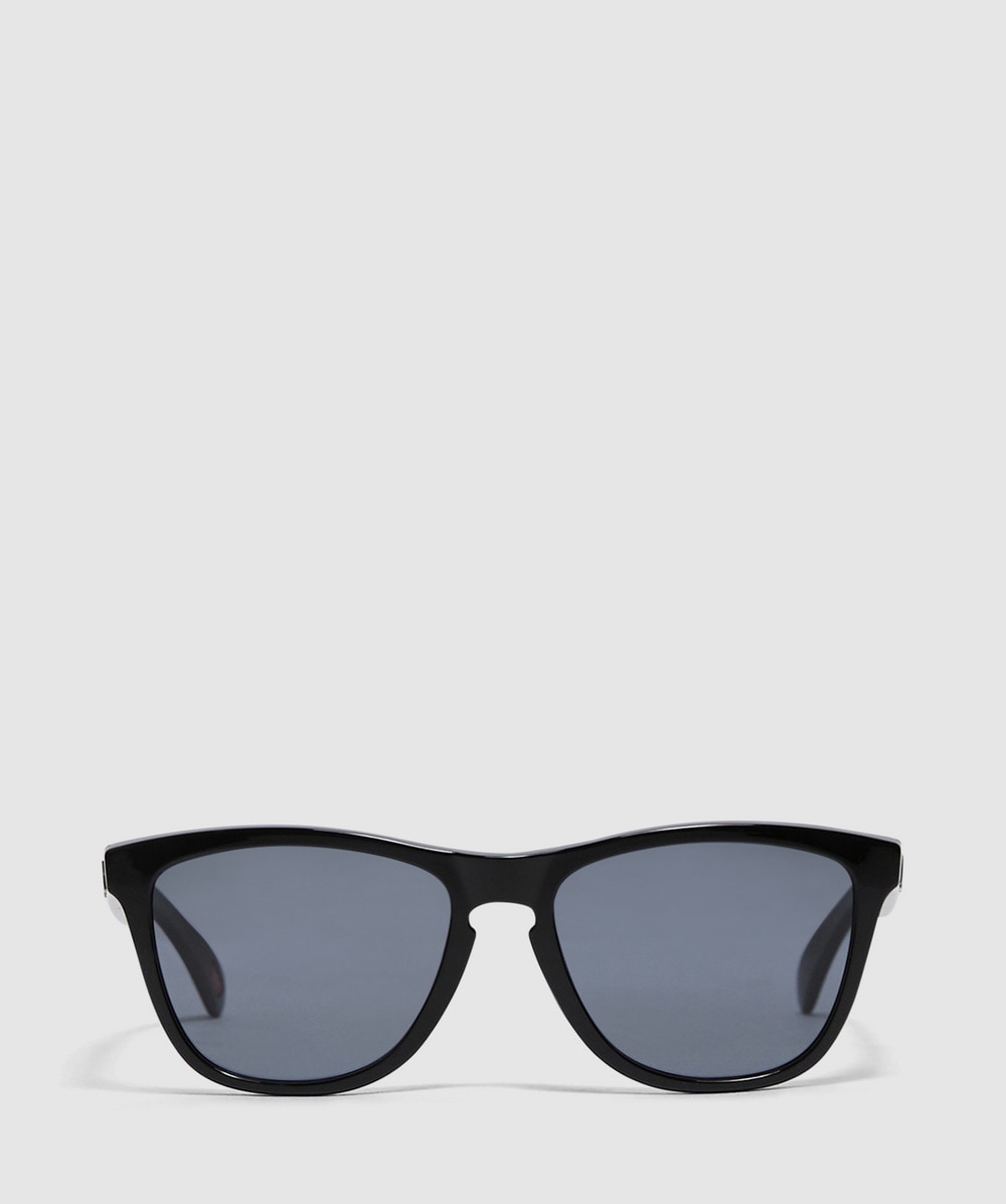 Oakley Eyewear Frogskins Sunglasses (Polished Black / Grey - One Size) - Size ONE SIZE, Unisex