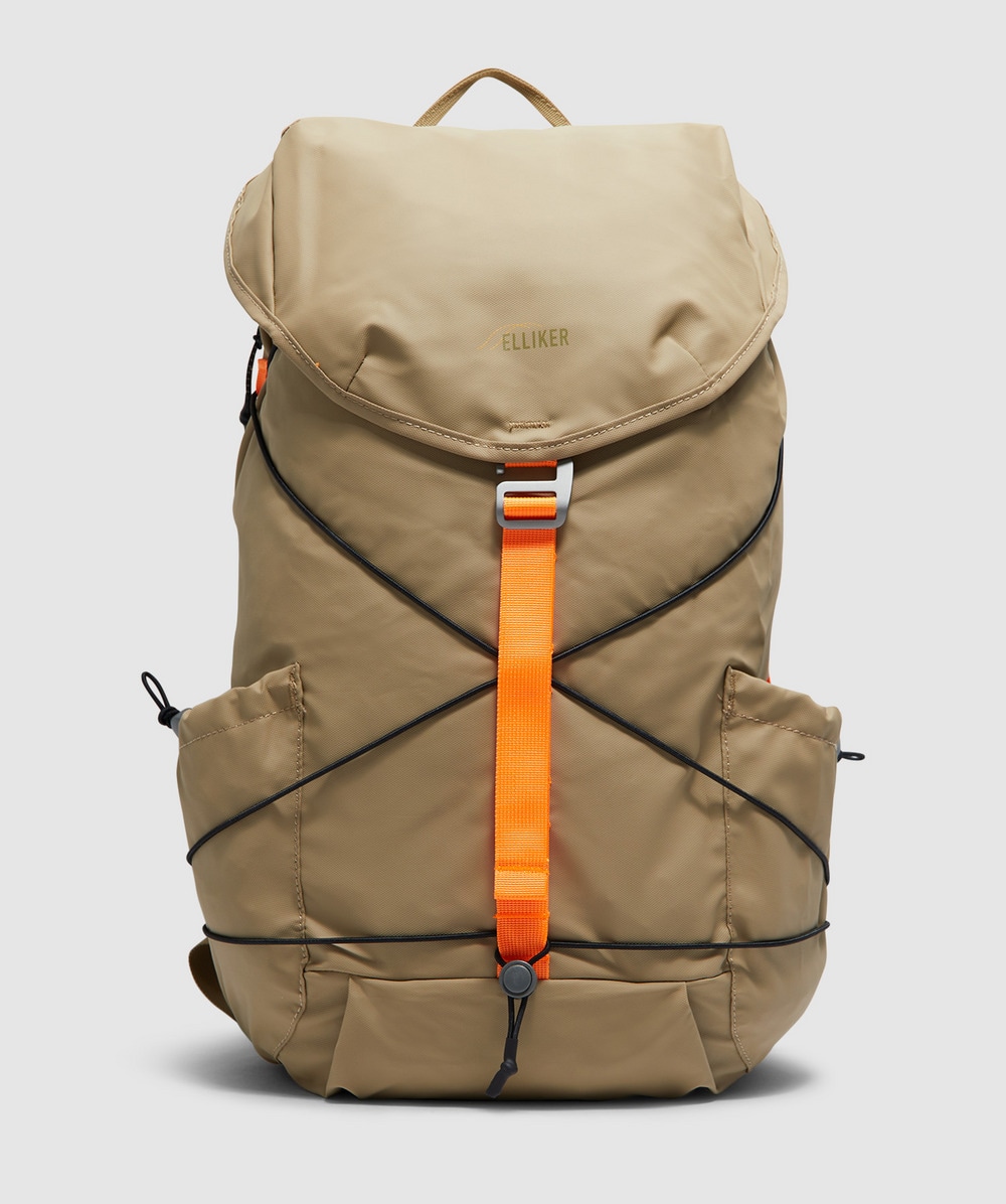 Elliker Wharfe Flap Over Backpack In Sand