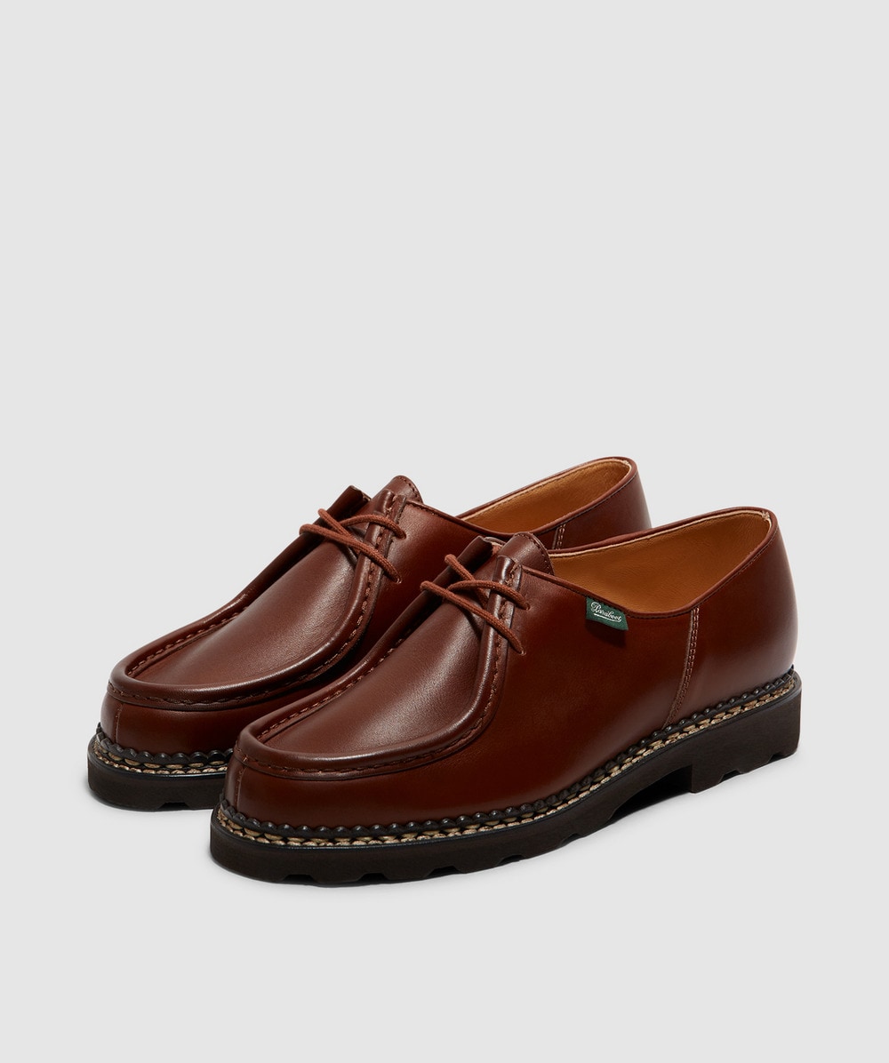 靴 Paraboot MICHAEL MARRON 43 Paraboot Michael Marron Leather Derby Shoe – Drakes US