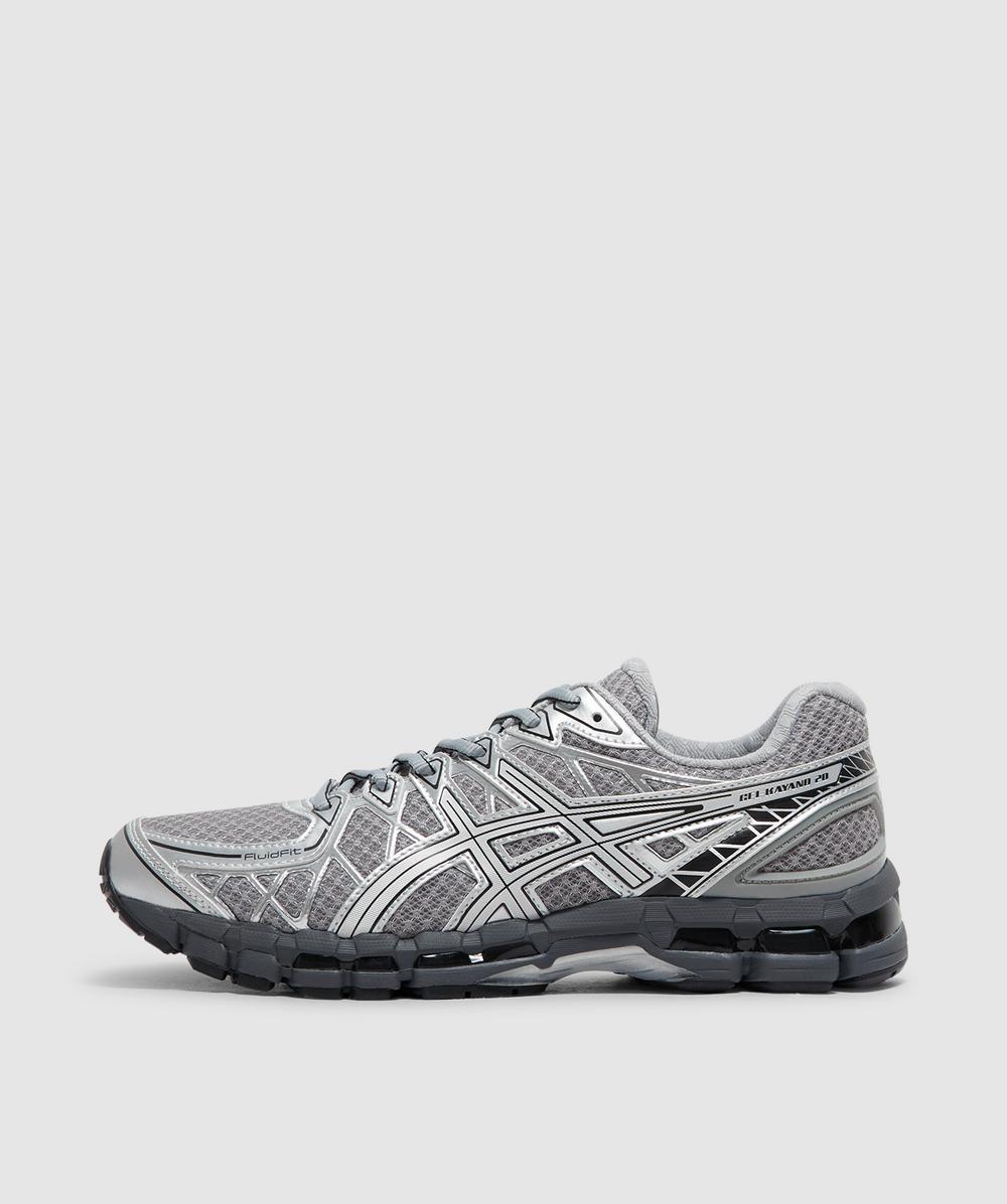 Asics Mens Gel-kayano 20 Mesh Low-top Trainers Gravel Pure Silver