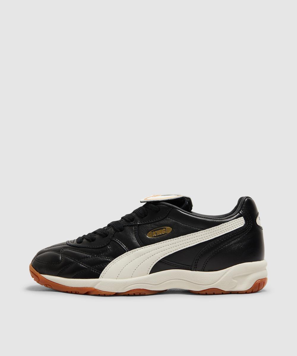 Puma King Indoor Shoes In Black-warm White