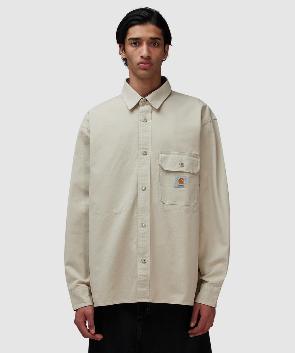 Carhartt WIP Reno Shirt Jacket (Fleur De Sel Garment Dyed - S) - Size S, Male