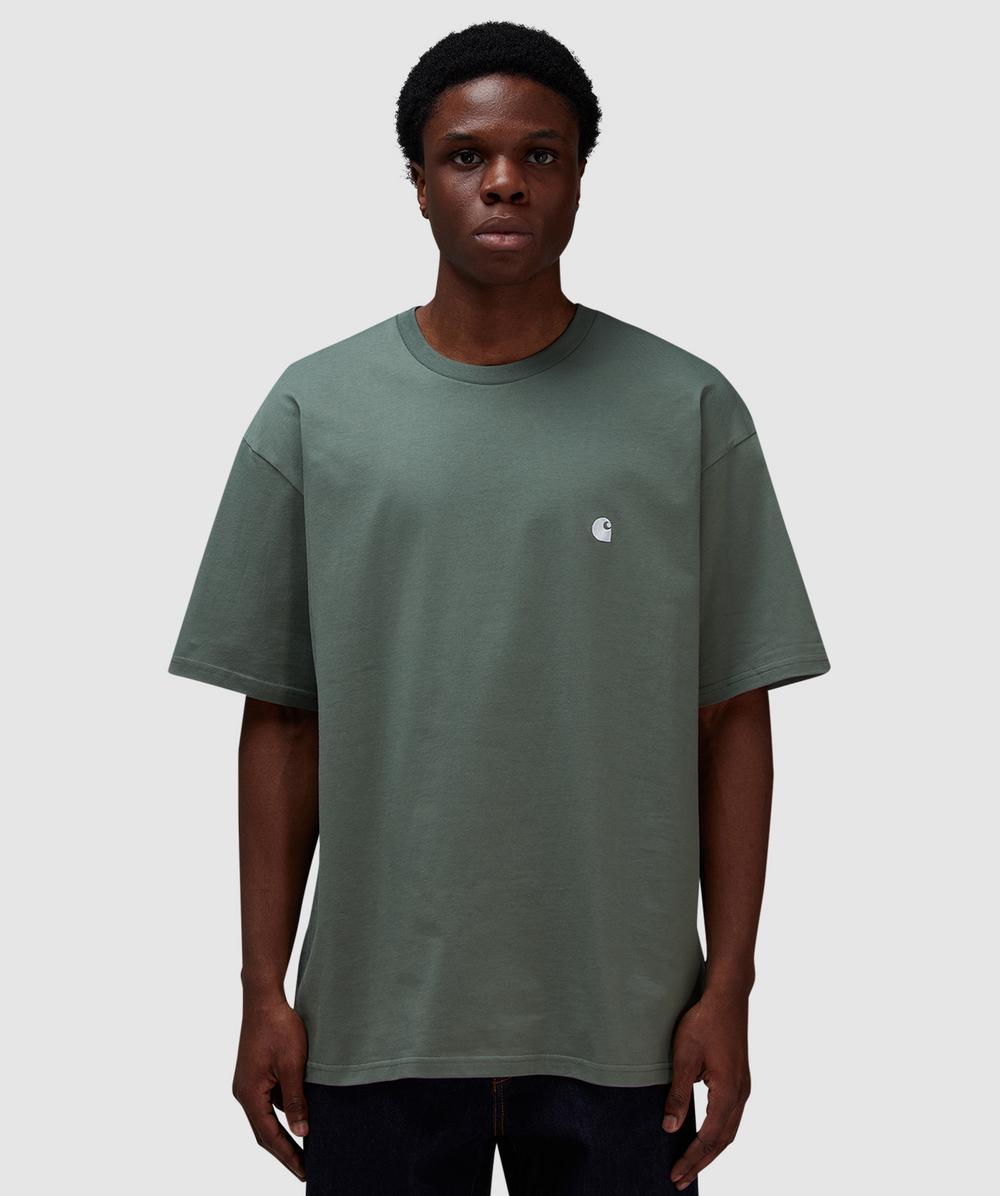 Carhartt WIP Madison T-Shirt (Park / White - S) - Size S, Unisex