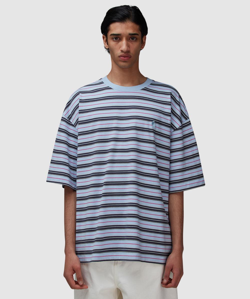 ★ドイツ発*carhartt WIP*新作*Nathan Stripe Tシャツ/AS★ Carhartt WIP Nathan t-shirt | NATHAN STRIPE, AIR SKY