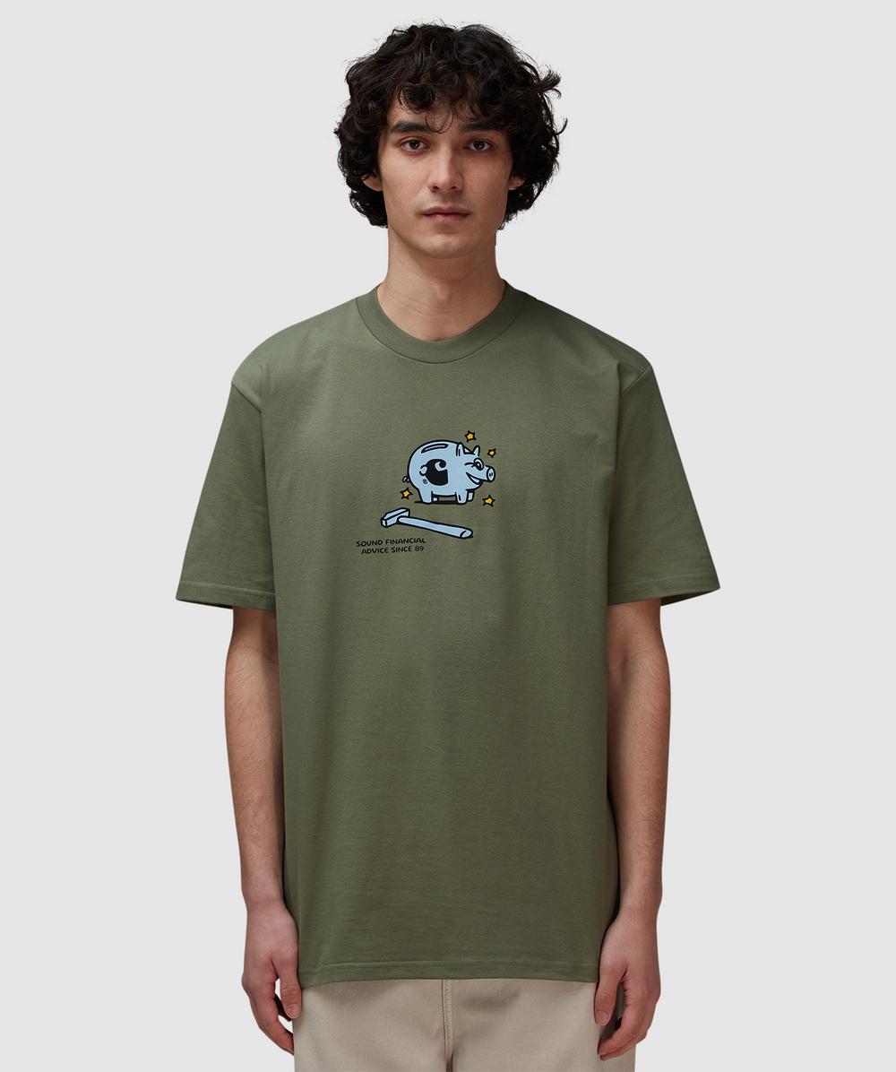 Carhartt WIP Piggy Bank T-Shirt (Dollar Green - M) - Size M, Unisex